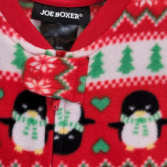 JOE BOXER Christmas Print Pajamas One Piece Suit Blanket Sleeper. 18 months - Picture 5 of 7